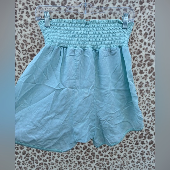 Free People Sky Blue High Waist Women's Shorts - Picture 5 of 5